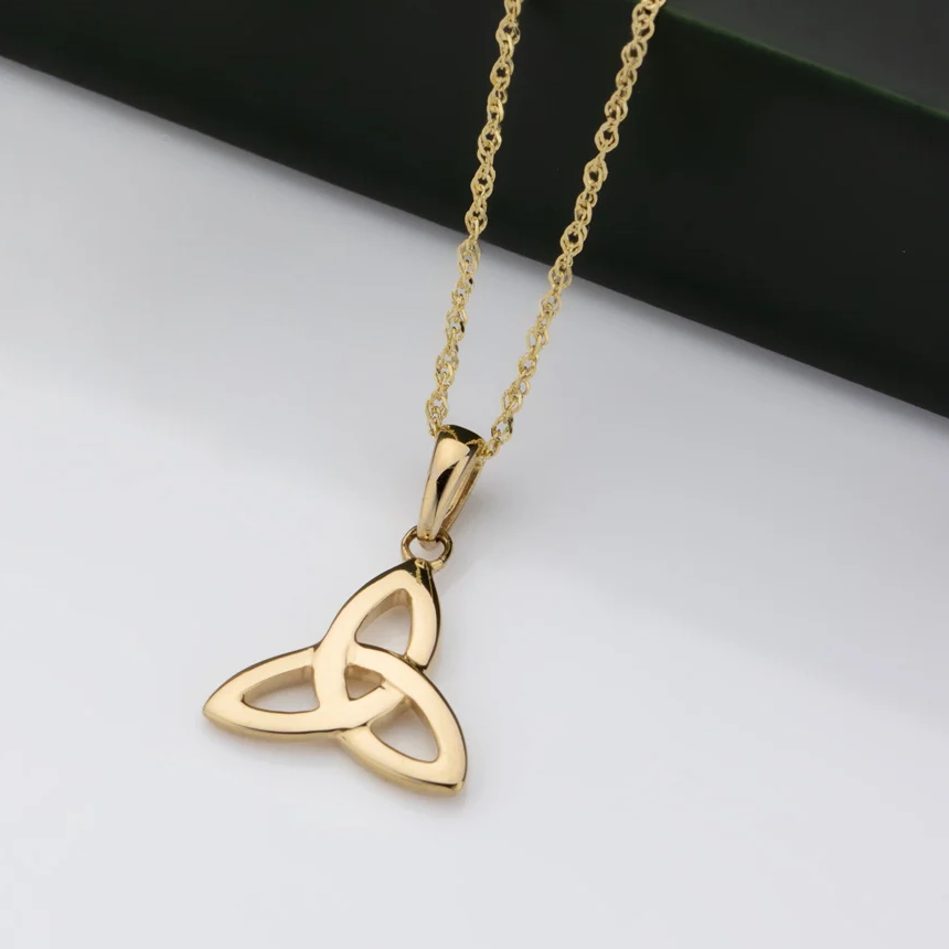 Gold Trinity Knot Necklace Photo 2 