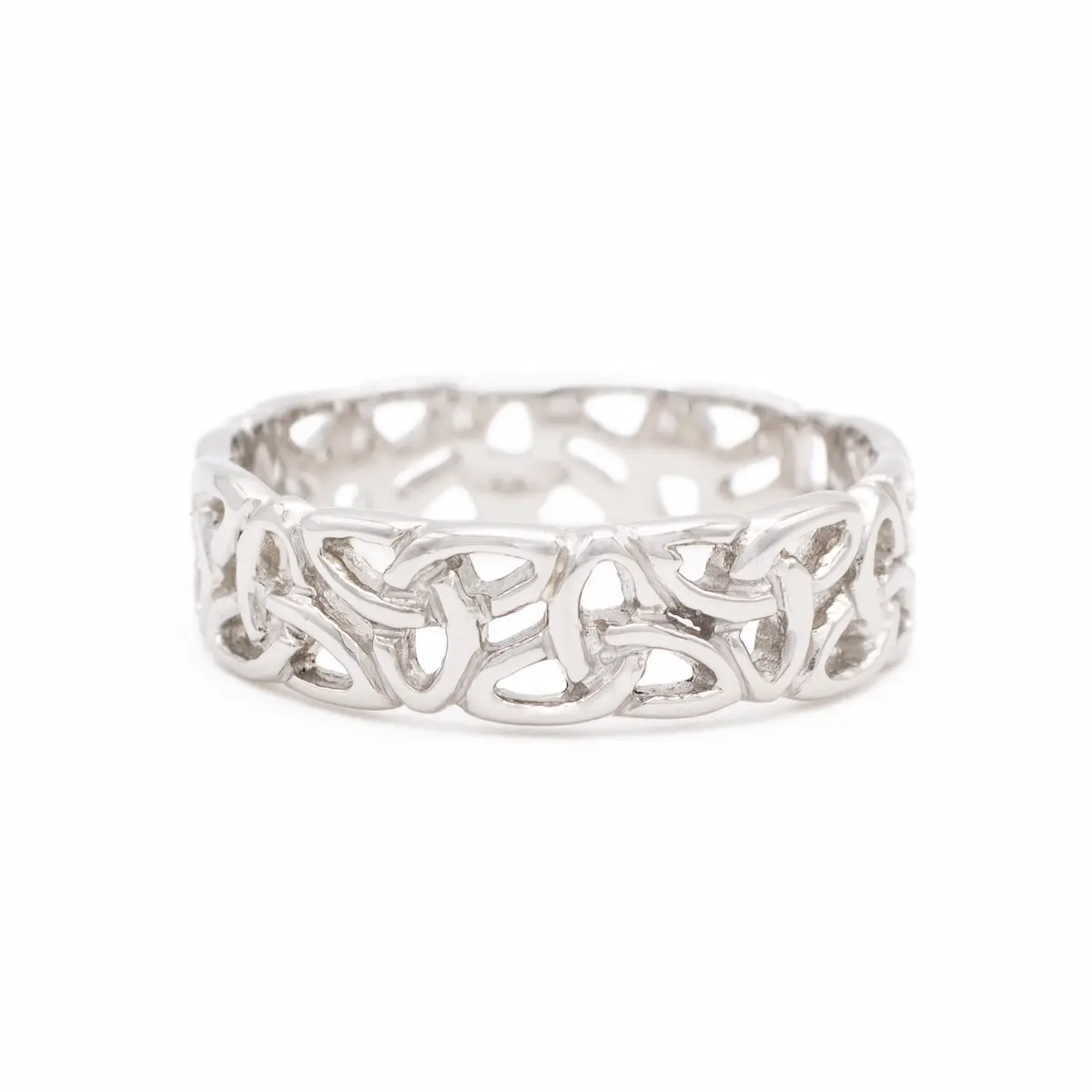 Ladies Trinity Knot Ring in Sterling Silver