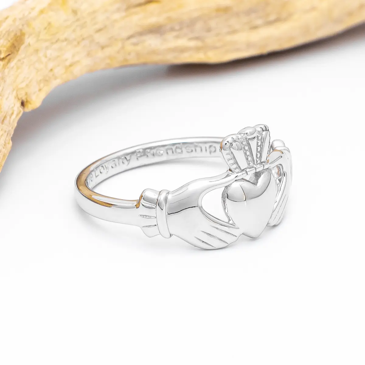 Sterling Silver Ladies Irish Claddagh Ring