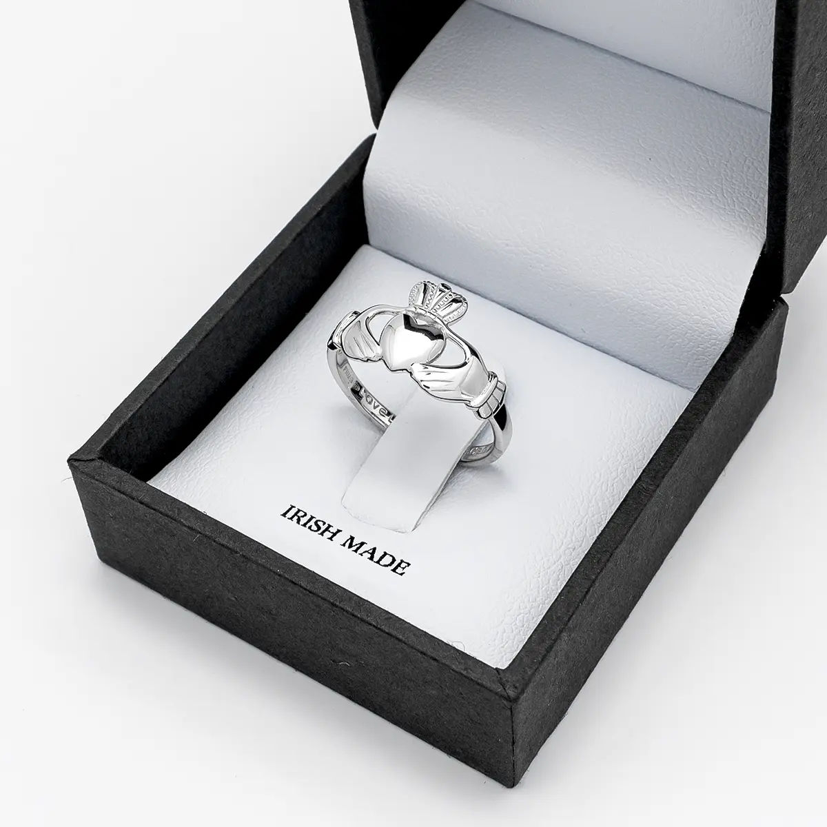 Sterling Silver Ladies Irish Claddagh Ring Photo 5 